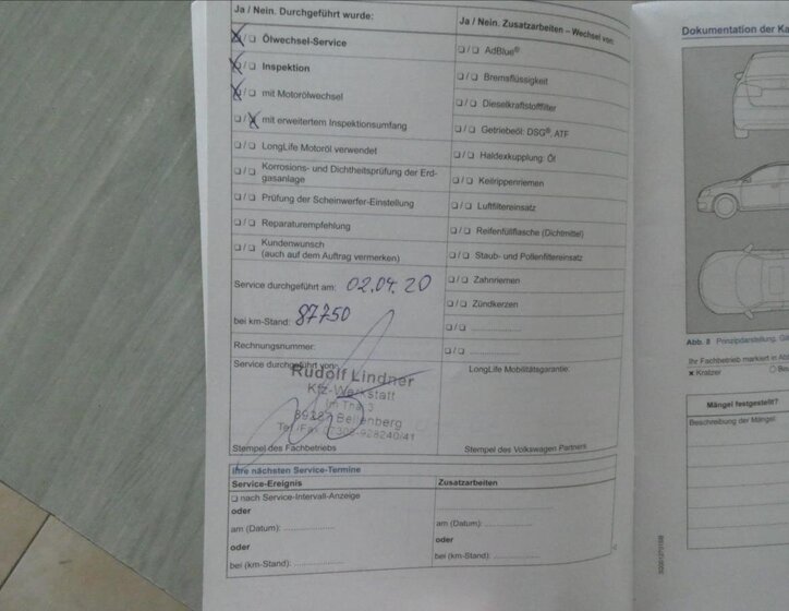 Volkswagen Touran MPV 1,4 l 103 kw