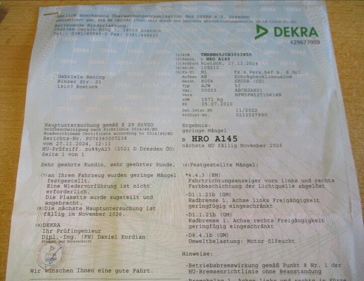 Škoda Fabia Hatchback 1,2 l 63 kw