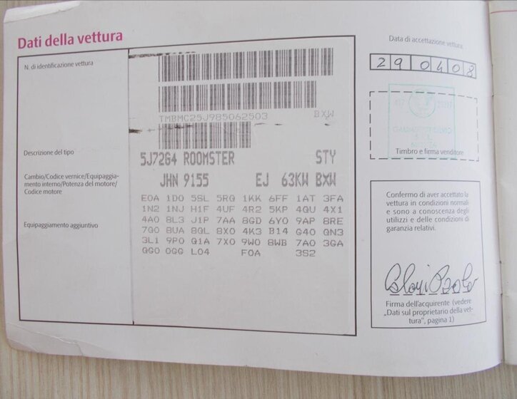 Škoda Roomster MPV 1,4 l 63 kw