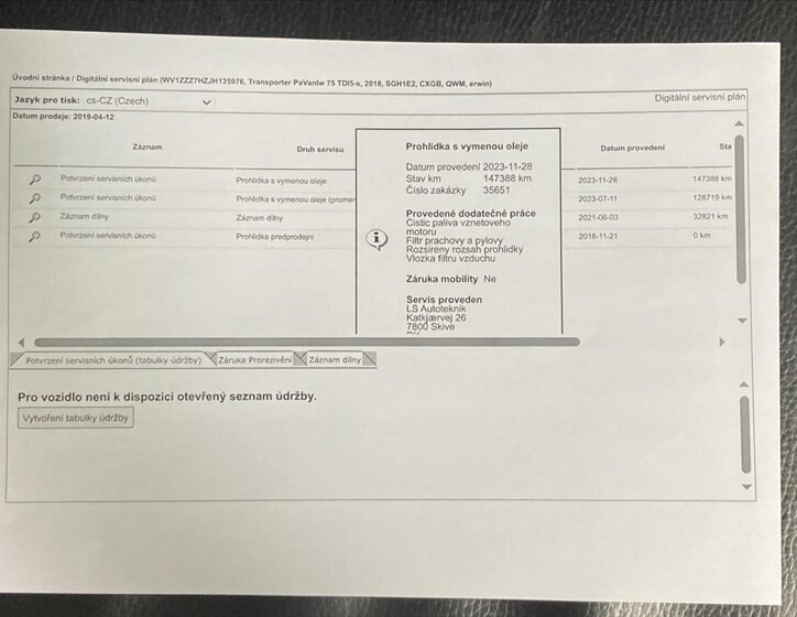 Volkswagen Transporter Ostatní 2,0 l 84 kw