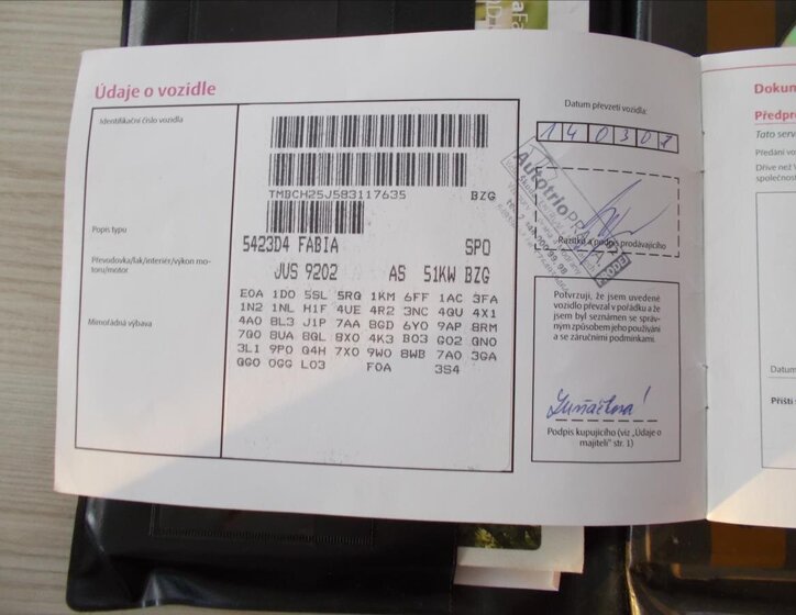 Škoda Fabia Hatchback 1,2 l 51 kw