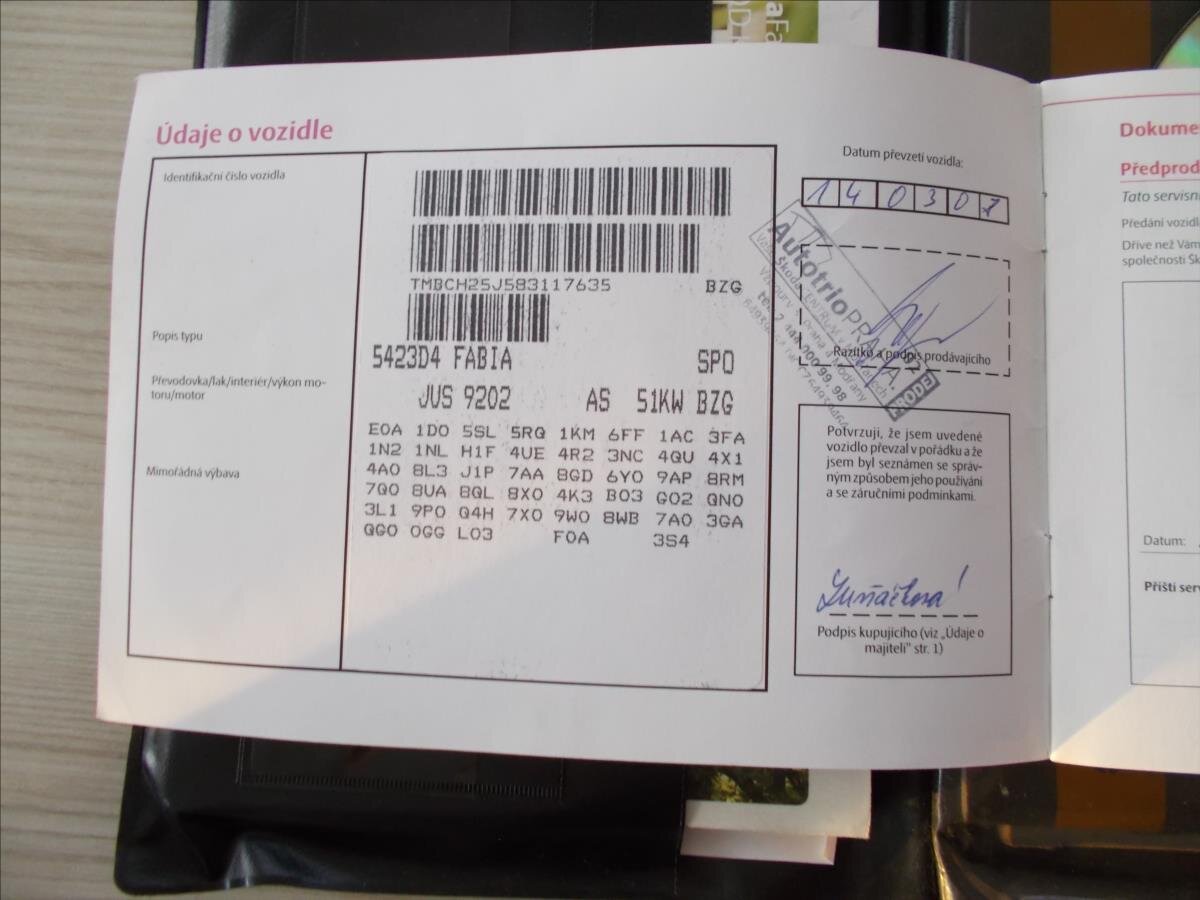 Škoda Fabia Hatchback 1,2 l 51 kw