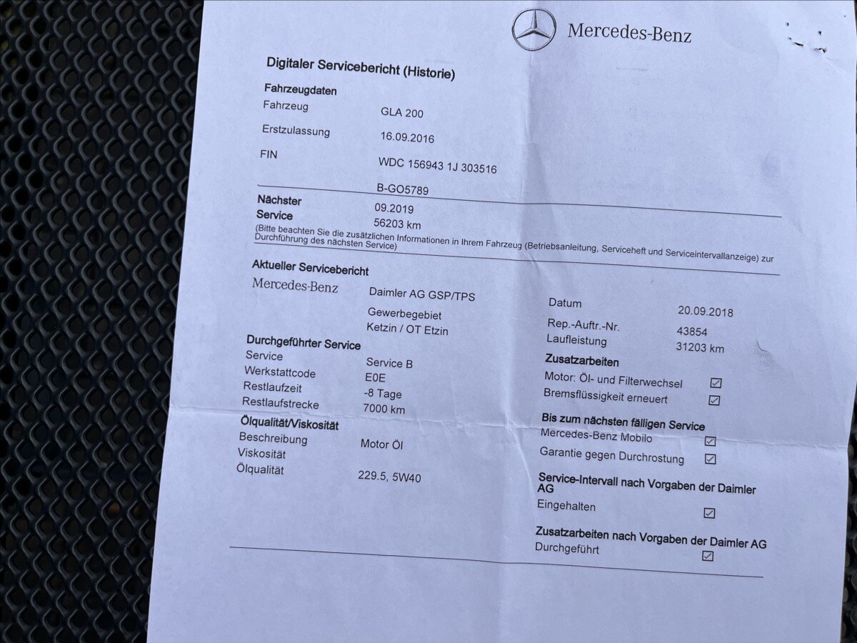 Mercedes-Benz GLA Hatchback 1,6 l 115 kw