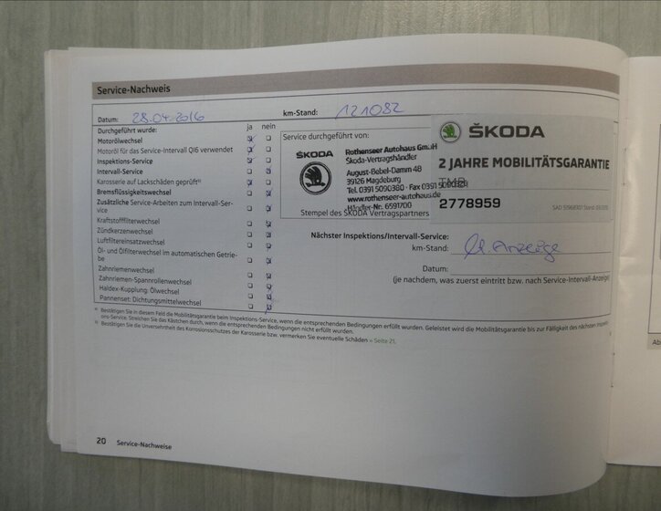 Škoda Octavia Kombi 2,0 l 103 kw