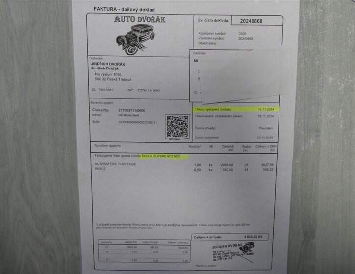 Škoda Superb Kombi 2,0 l 147 kw