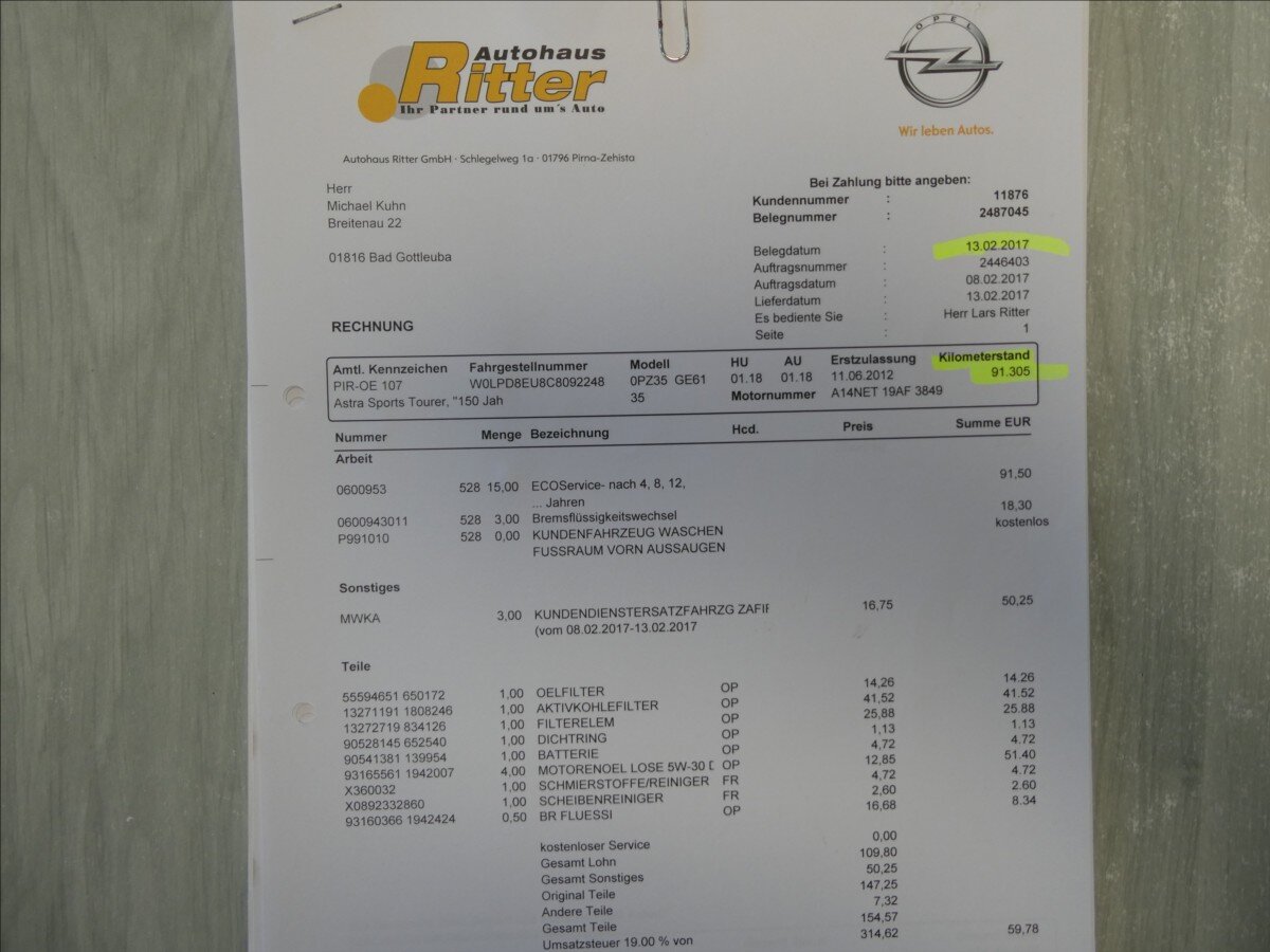 Opel Astra Kombi 1,4 l 88 kw