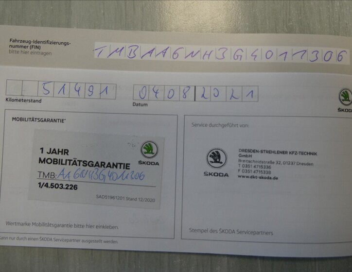 Škoda Rapid Sedan / Limuzína 1,2 l 66 kw