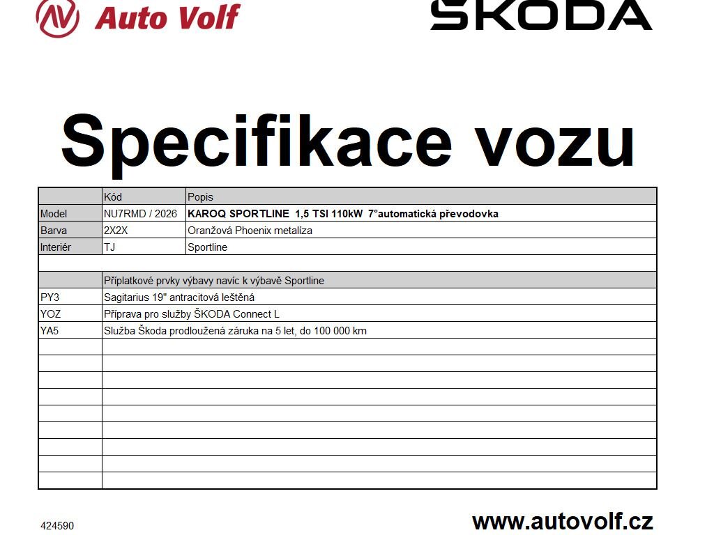Škoda Karoq SUV 1,5 l 110 kw