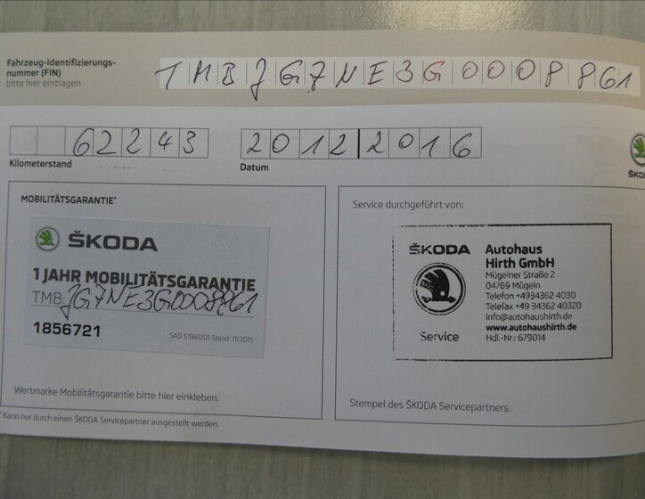 Škoda Octavia Kombi 1,6 l 81 kw