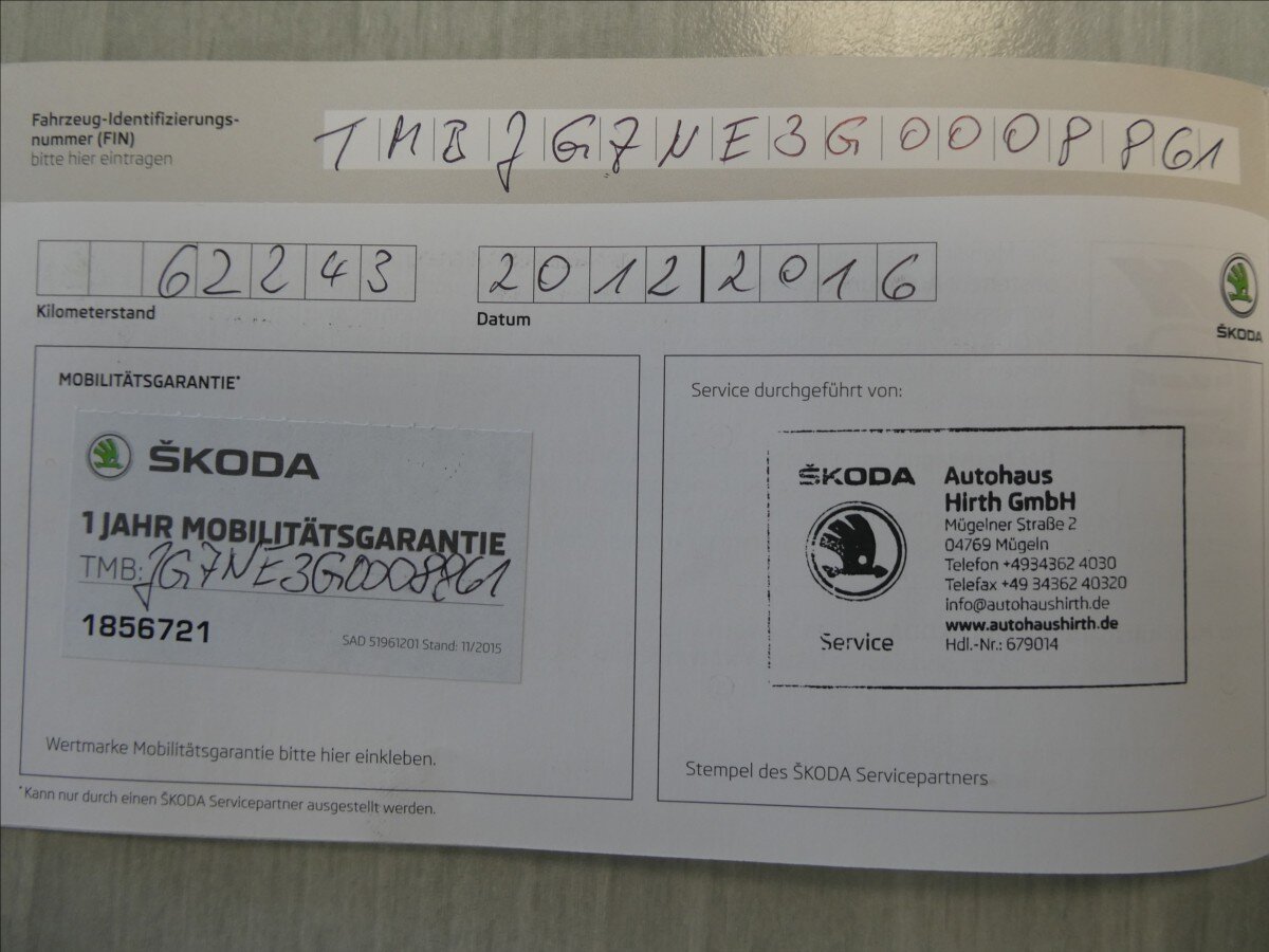 Škoda Octavia Kombi 1,6 l 81 kw