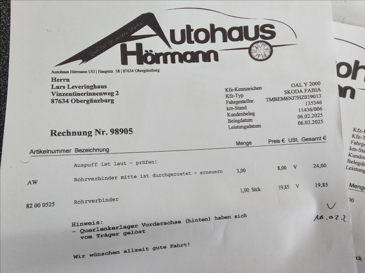 Škoda Fabia Hatchback 1,2 l 66 kw