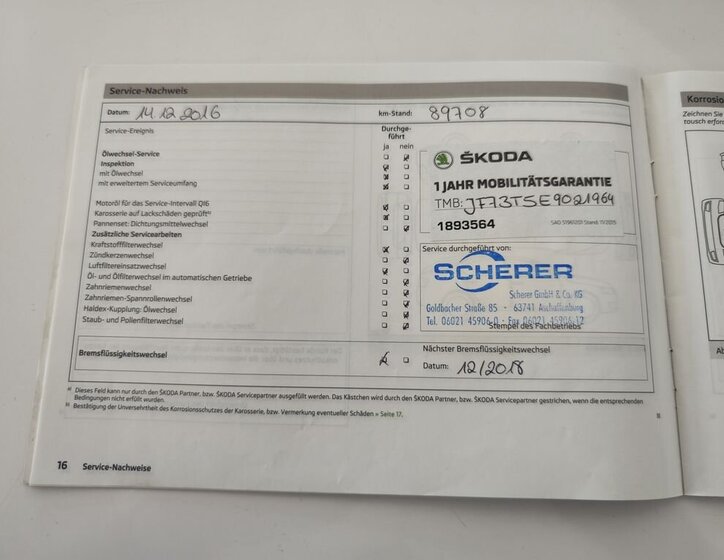 Škoda Superb Kombi 2,0 l 125 kw