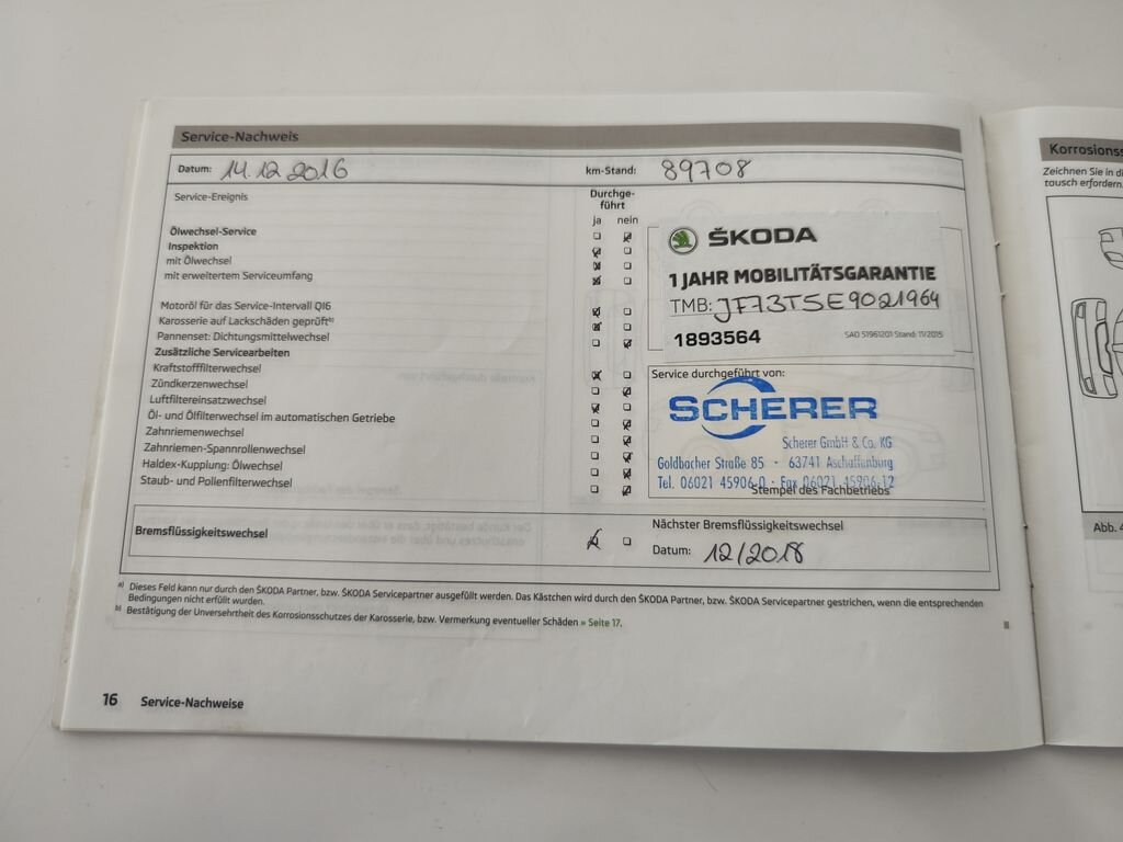 Škoda Superb Kombi 2,0 l 125 kw