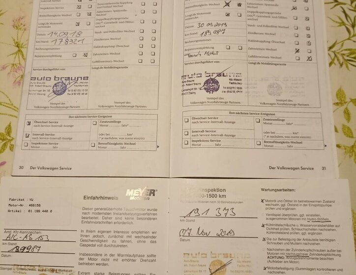 Volkswagen Transporter VAN / Minibus 0,0 62 kw