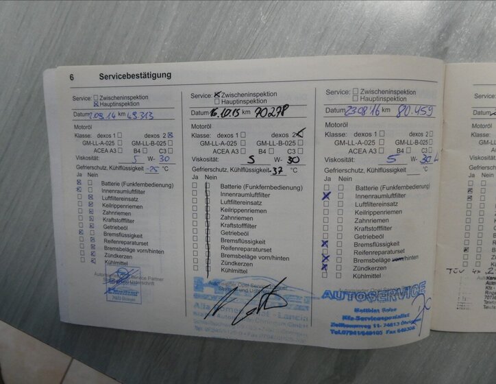 Opel Zafira MPV 1,8 l 103 kw