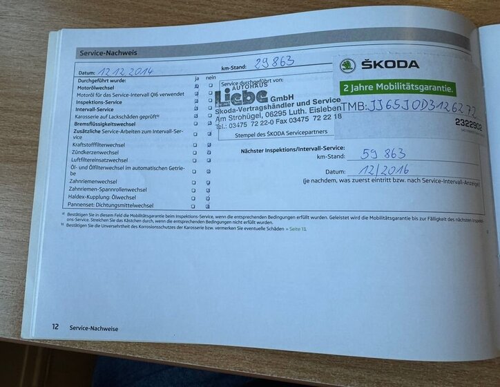 Škoda Fabia Kombi 1,6 l 66 kw