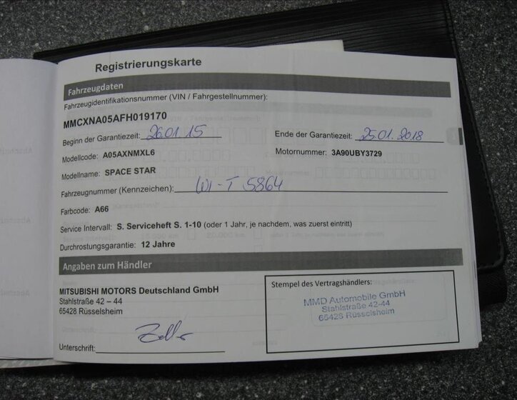 Mitsubishi Space Star Hatchback 999,0 52 kw