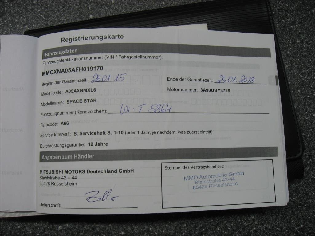 Mitsubishi Space Star Hatchback 999,0 52 kw