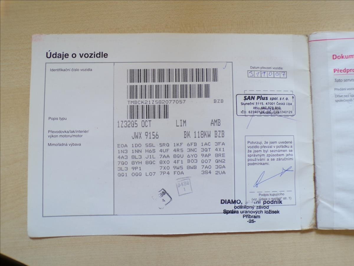 Škoda Octavia Sedan / Limuzína 1,8 l 118 kw