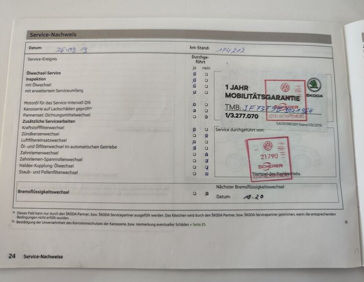 Škoda Superb Kombi 2,0 l 125 kw