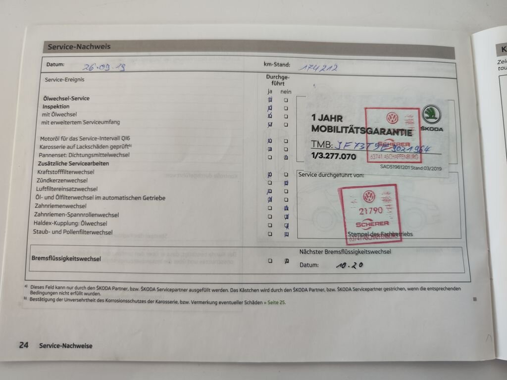 Škoda Superb Kombi 2,0 l 125 kw