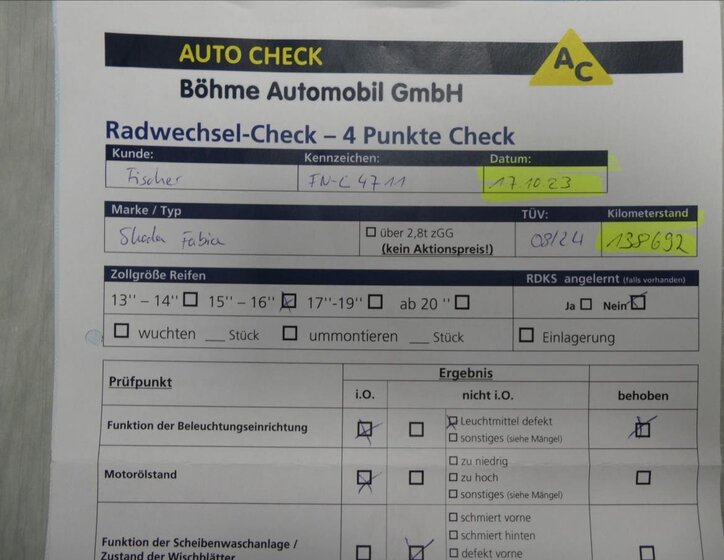 Škoda Fabia Kombi 1,4 l 63 kw