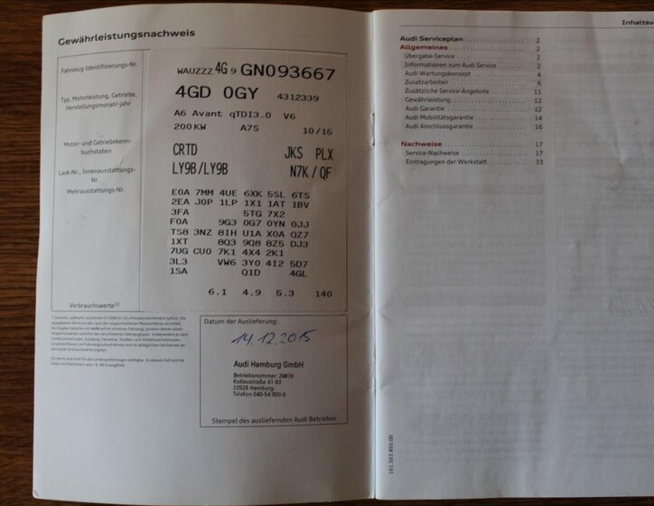 Audi A6 Kombi 3,0 l 200 kw