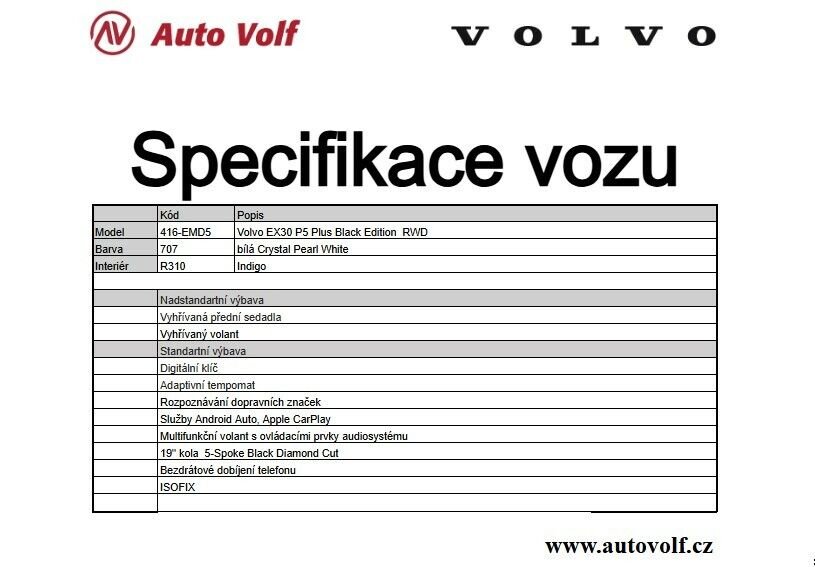 Volvo EX30 SUV / Terénní 1,0 200 kw