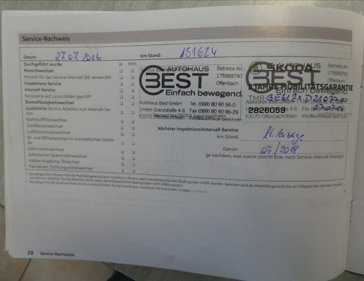 Škoda Octavia Kombi 2,0 l 103 kw