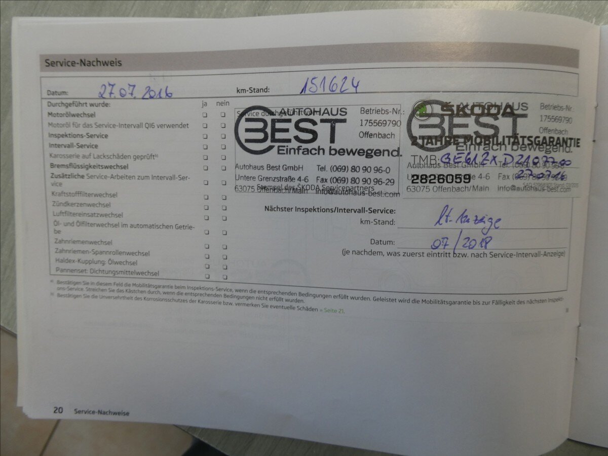 Škoda Octavia Kombi 2,0 l 103 kw