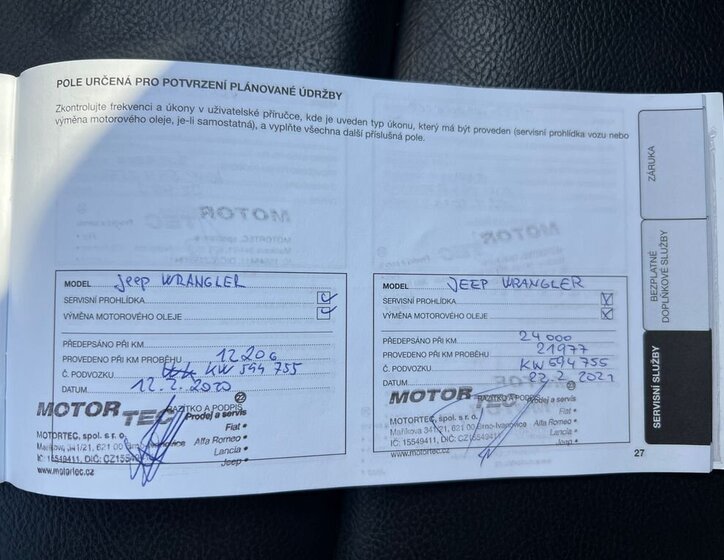 Jeep Wrangler SUV / Terénní 2,0 l 200 kw