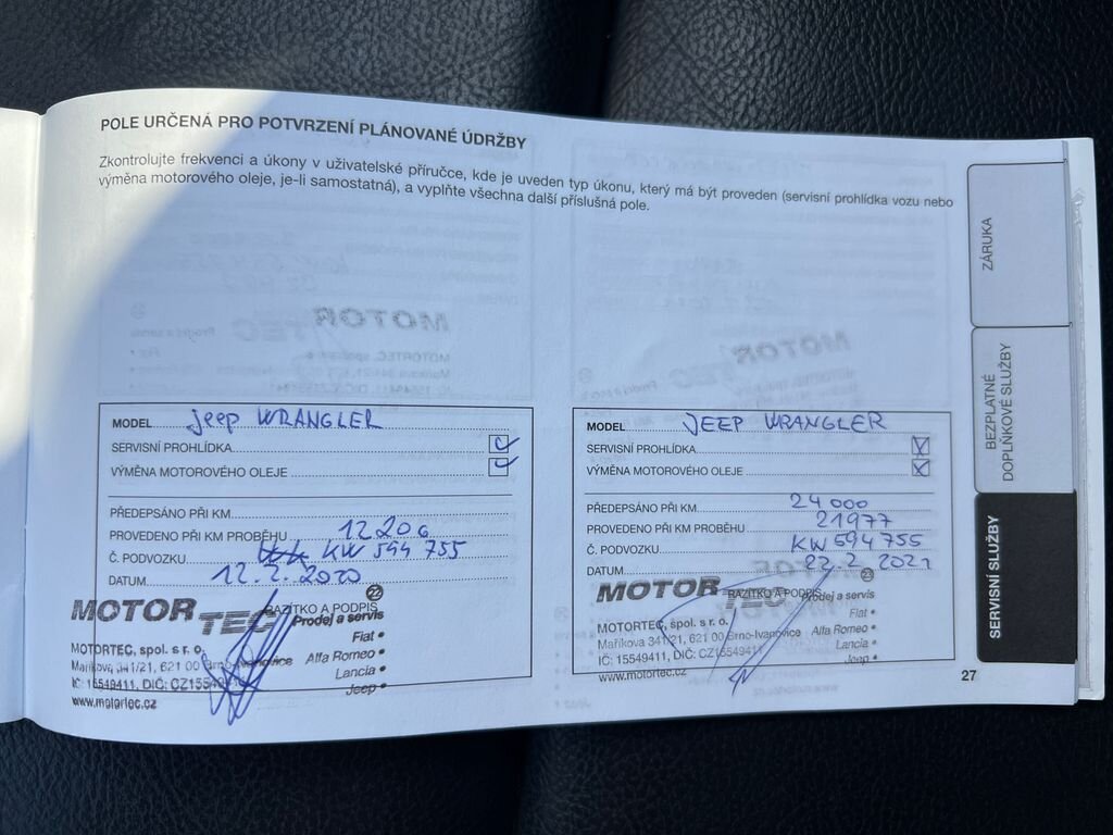 Jeep Wrangler SUV / Terénní 2,0 l 200 kw