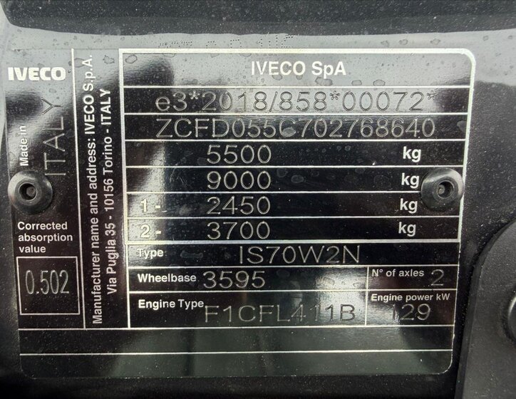 Iveco Daily Ostatní 3,0 l 132 kw