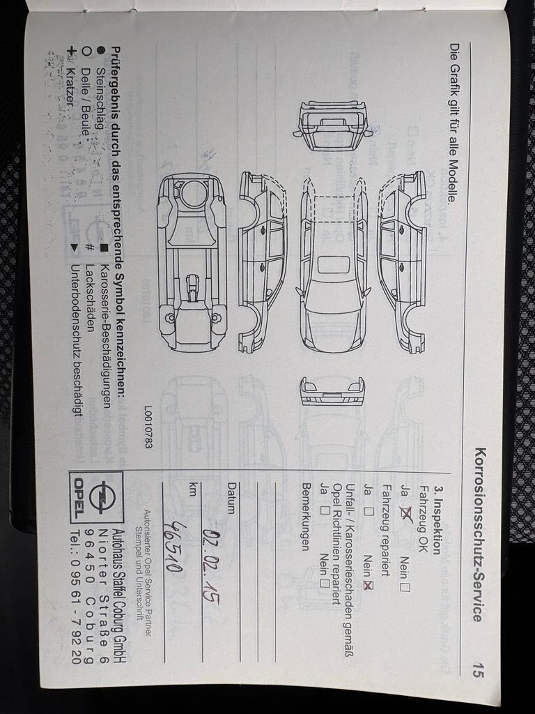 Opel Zafira MPV 1,6 l 110 kw