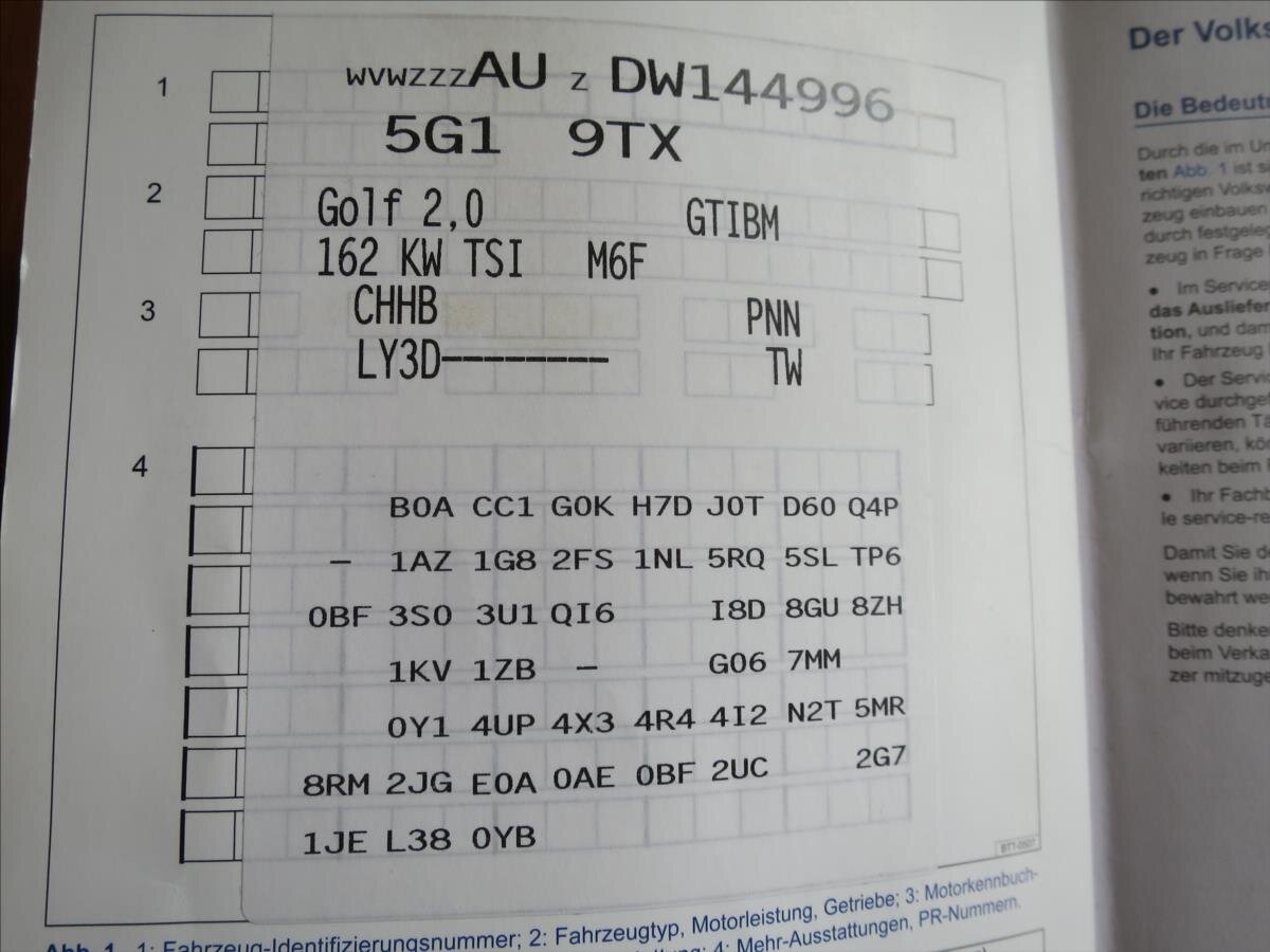 Volkswagen Golf Hatchback 2,0 l 162 kw