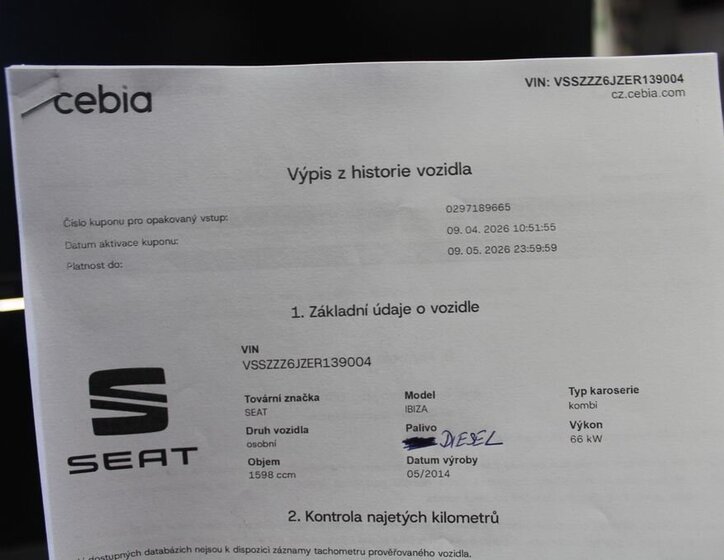 Seat Ibiza Kombi 1,6 l 66 kw