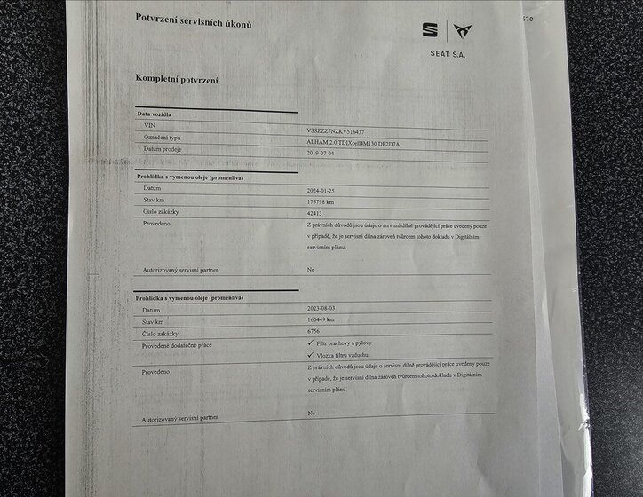 Seat Alhambra Kombi 2,0 l 130 kw
