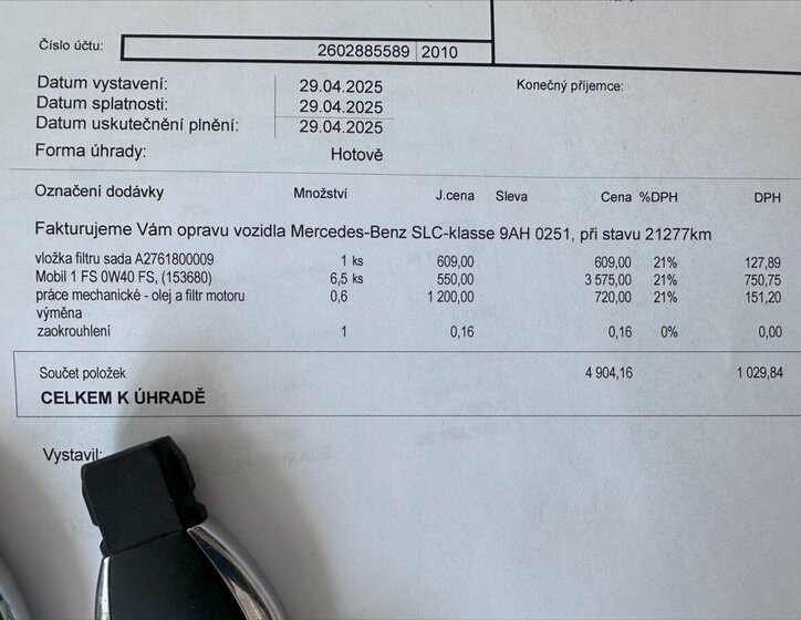 Mercedes-Benz SLC Kabriolet 3,0 l 270 kw