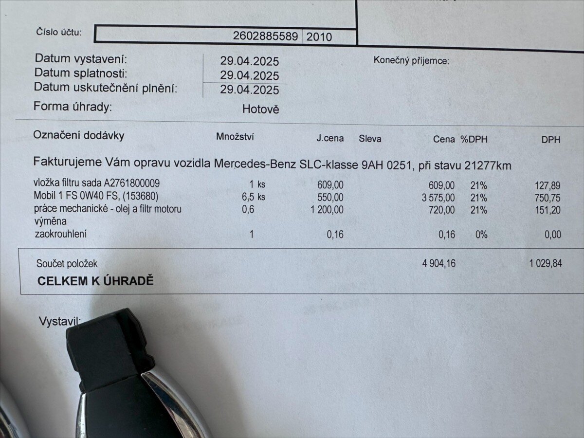Mercedes-Benz SLC Kabriolet 3,0 l 270 kw