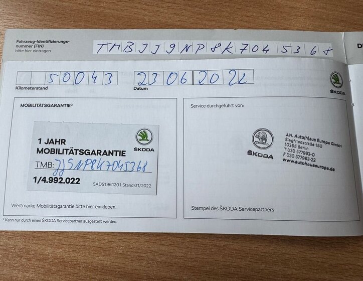 Škoda Superb Kombi 2,0 l 140 kw