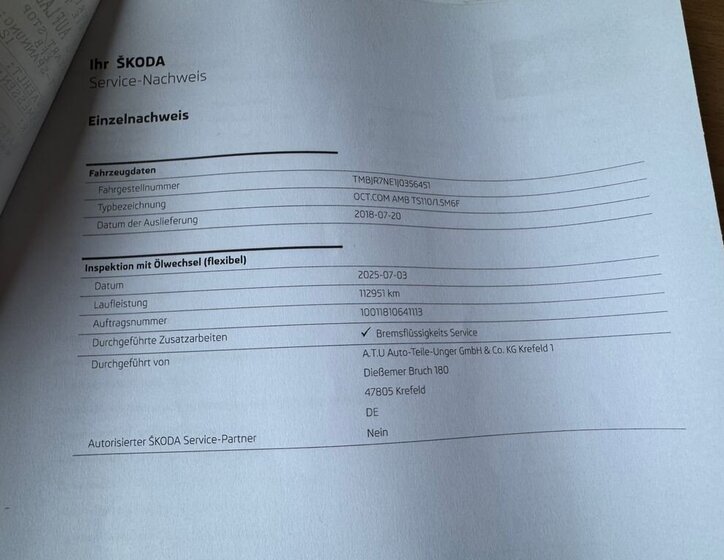 Škoda Octavia Kombi 1,5 l 110 kw