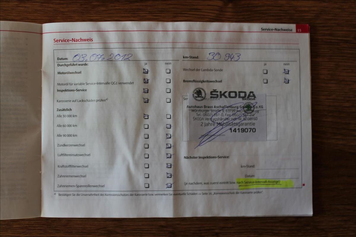 Škoda Superb Kombi 2,0 l 125 kw