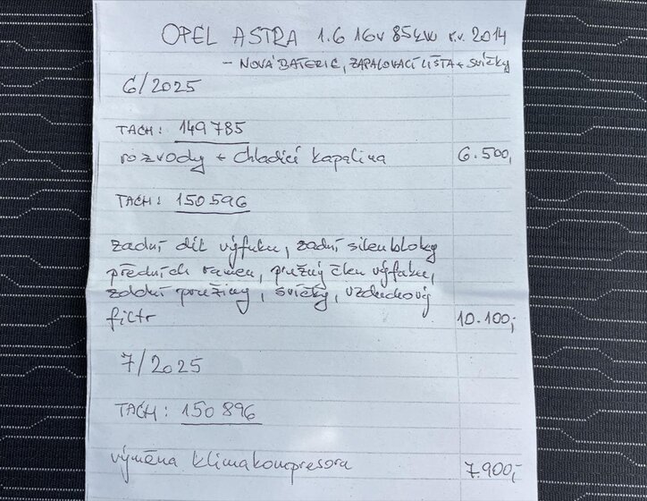 Opel Astra Hatchback 1,6 l 85 kw