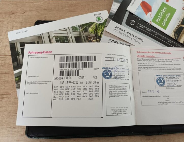 Škoda Fabia Kombi 1,2 l 51 kw