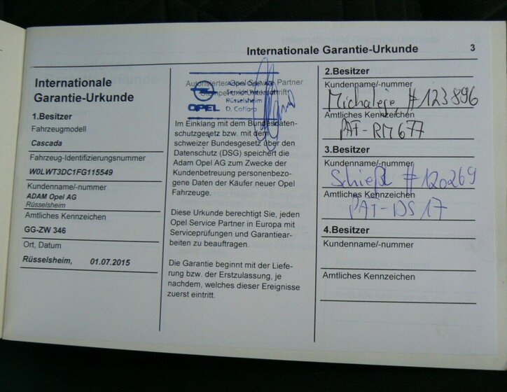 Opel Cascada Kabriolet 1,4 l 103 kw