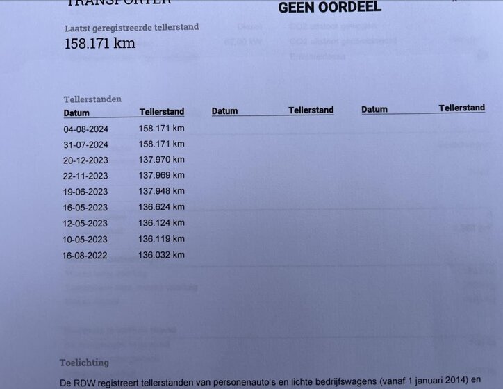 Volkswagen Transporter Kombi 2,0 l 62 kw