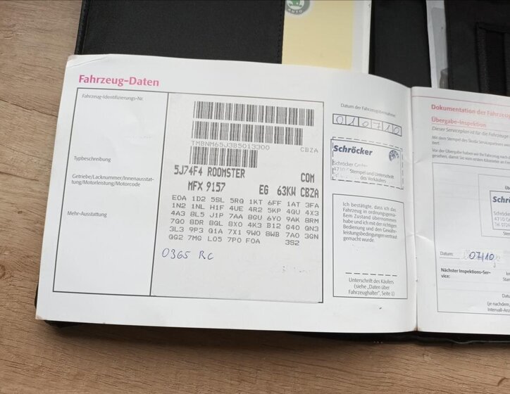 Škoda Roomster Kombi 1,2 l 63 kw