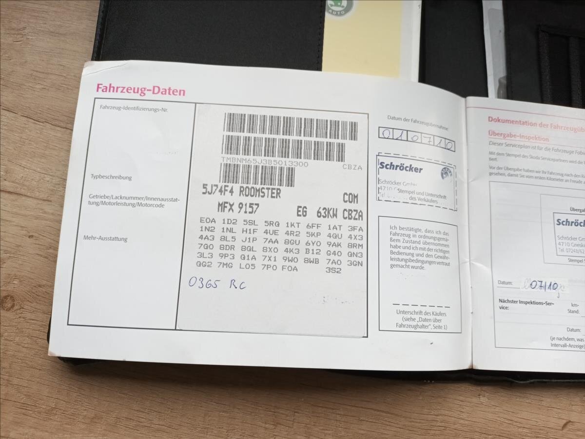 Škoda Roomster Kombi 1,2 l 63 kw