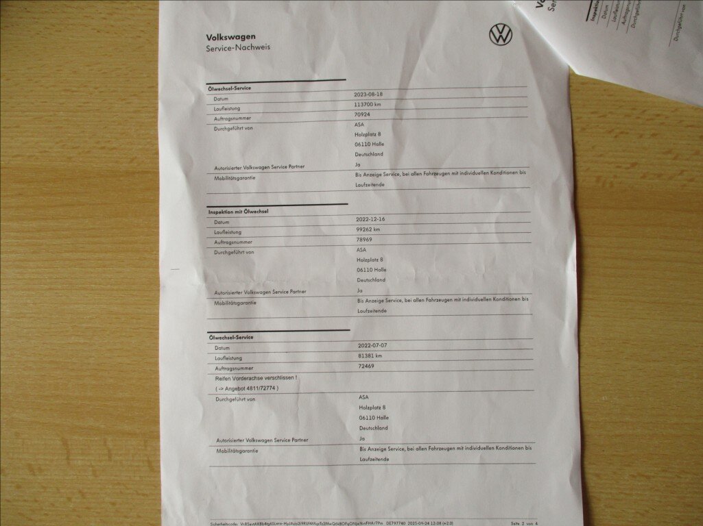 Volkswagen up! Hatchback 999,0 44 kw