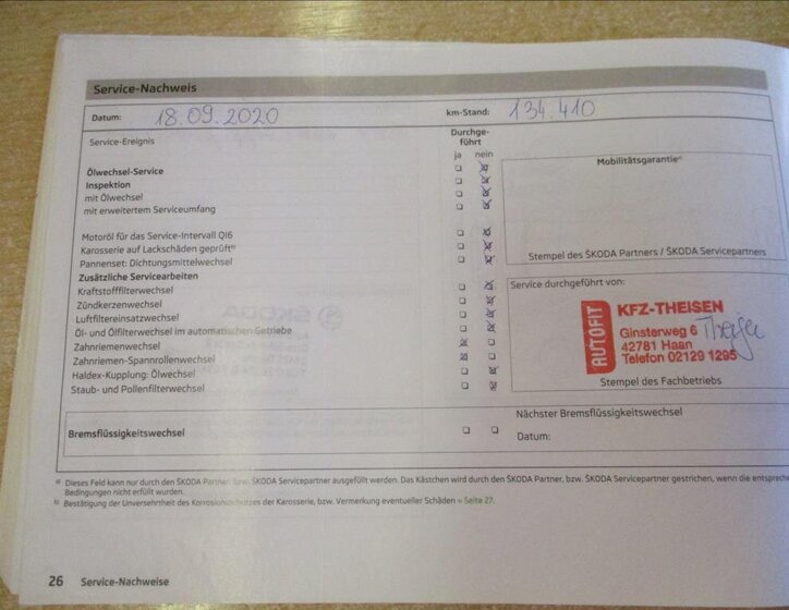 Škoda Octavia Kombi 2,0 l 110 kw